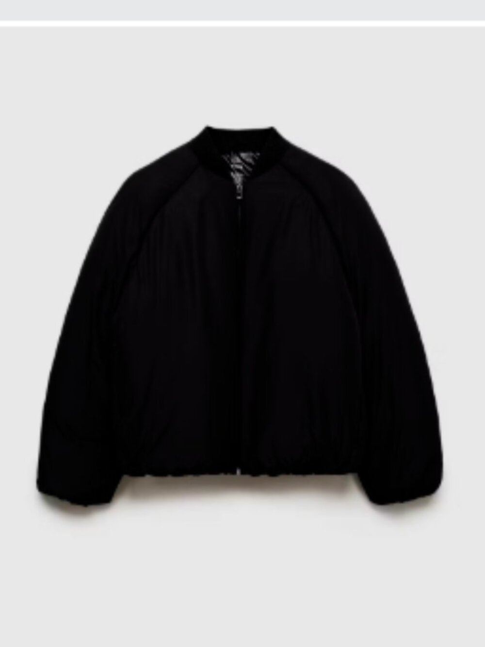 MANGO Bomber jacket with zipPER NWT